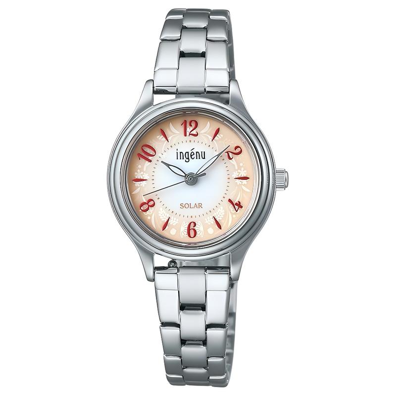 

SEIKO Alba series 50 meters waterproof fashion style solar Quartz Steel Strap 26.6mm women s watch white dial AHJD435 белый