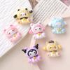 6 Pcs New Kawaii Cartoon Cute Bell Animal Resin Scrapbook Diy Jewelry Children Gift Hairpin Accessories A119