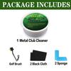 Golf Metallklubbrengörare Rostborttagare Golf Järn Poleringskit Wedgar Putters Borstrengörare Svamp Golftillbehör Golfklubbvårdsset