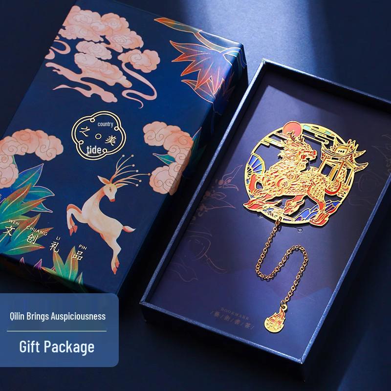 Ancient-Style Dunhuang Panda Metal Bookmark: Cultural Gift for Students, Teachers, and Museum Enthusiasts