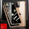 Deksler til iPhone 16E 16 E Magnetisk adsorpsjon Støtsikkert deksel til iPhone SE 4 13 SE4 15 16 Pro Max Full metallramme Dobbeltsidig herdet glassdeksel