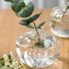 Handmade Pomegranate Clear Glass Flower Vase Transparent Glass Vase Hydroponic Pots for Wedding Party Home Table Decor