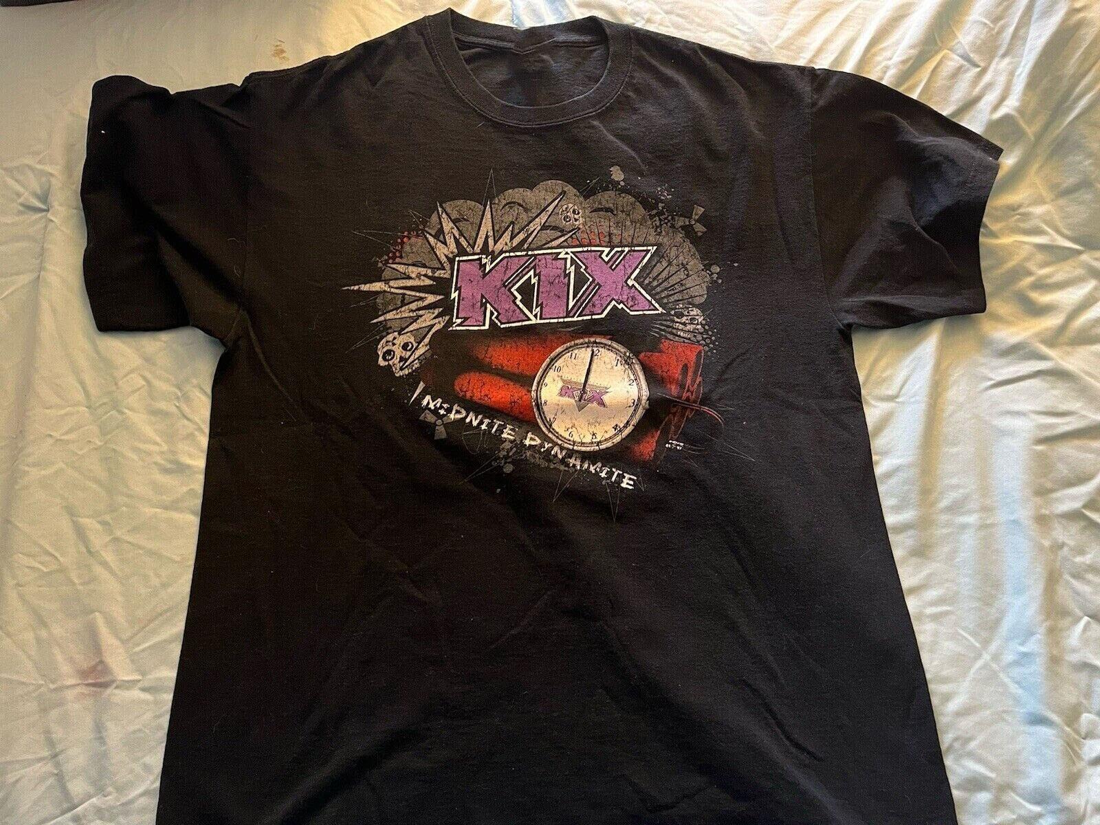 Classic Kix Band Black Cotton Gift For Fan Shirt XL