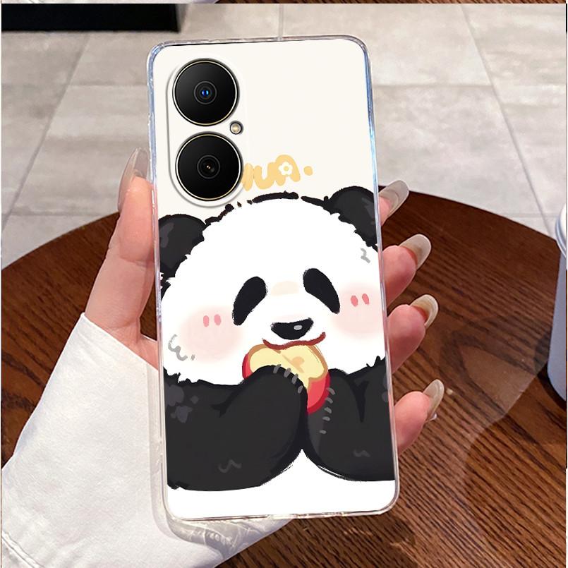 For Huawei Nova Y73 Fashion Beach Seaside Case For Huawei Nova Y73 Clear TPU Soft Cover Anti-scratch Couple Protective Shell