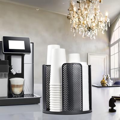 Pappbecher- und Deckelhalter Kunststoffbecher-Organizer Kaffeetassen-Spender, Geeignet für Arbeitsplatten, Wohnzimmer, Badezimmer, Kaffeestation, Bar, Buffet