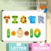 Animal Shaped Magnetic Alphabets Round Corner Safe Magnetic Blocks For Toddler