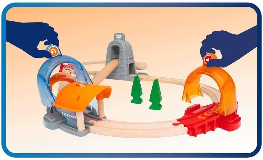 BRIO Smart Tech Sound DX Set [37 Pieces] 33972, Ages 3+ [Toy, Wooden Toy, Wooden Rail, Rail Set, Gift (Birthday/Christmas)]