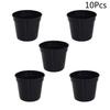 5Pcs Black Plastic Flower Pots Thickening Succulent Basin Deepen Scrub Round Pot Garden Accessories for Wedding Baby Shower