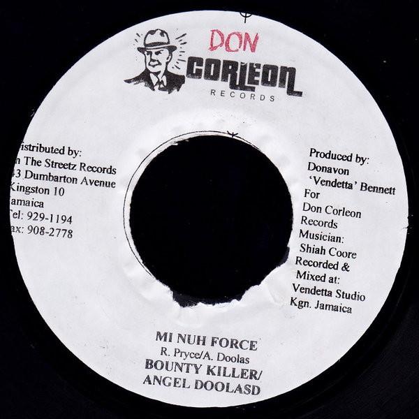 

7-дюймовая пластинка BOUNTY KILLER / ANGEL DOOLAS - Mi Nuh Force NONE Don Corleon Rec 2003 Ямайка Регги, Ска и Даб Б/У