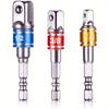 3pcs Socket Adapters, Steel Hex Shank Square Head Socket Bits, Wrench Conversion Tool for Power Drills, Home and Auto Repair Tools