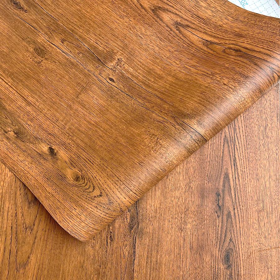 Wood Grain Self-adhesive Wallpaper Restaurant Living Room Home Decoration Background Wall Renovation Sticker PVC Wallpaper