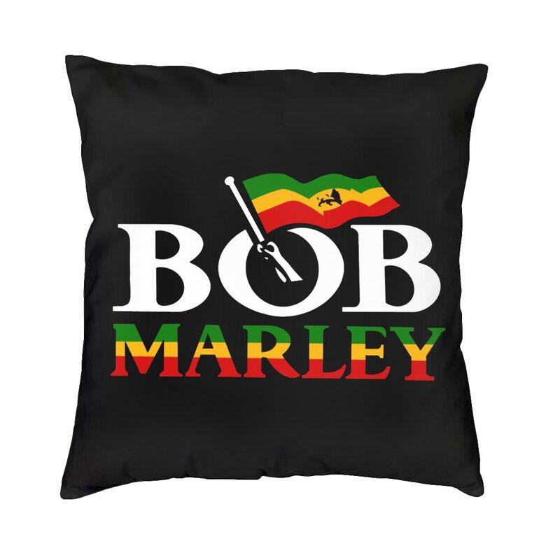 Luxury Jamaica Reggae Music Bob Marley Throw Pillow Cover Home Decor Custom Square Cushion Cover 45x45 Pillowcover for Sofa