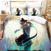 Set Biancheria da Letto Anime Devil Survivor Per Camera da Letto Morbido Moderno Copriletto Confortevole Copripiumino per Bambini Coperta e Federa