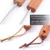 BBQ Meat Hook with Wooden Handle Food Flipper Hook Outdoor Meat Turner Hook  Easy To Clean