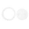 2PCS 6 Inch Boat Round Inspection Deck Plate with Detachable Cover for Marine Yacht White