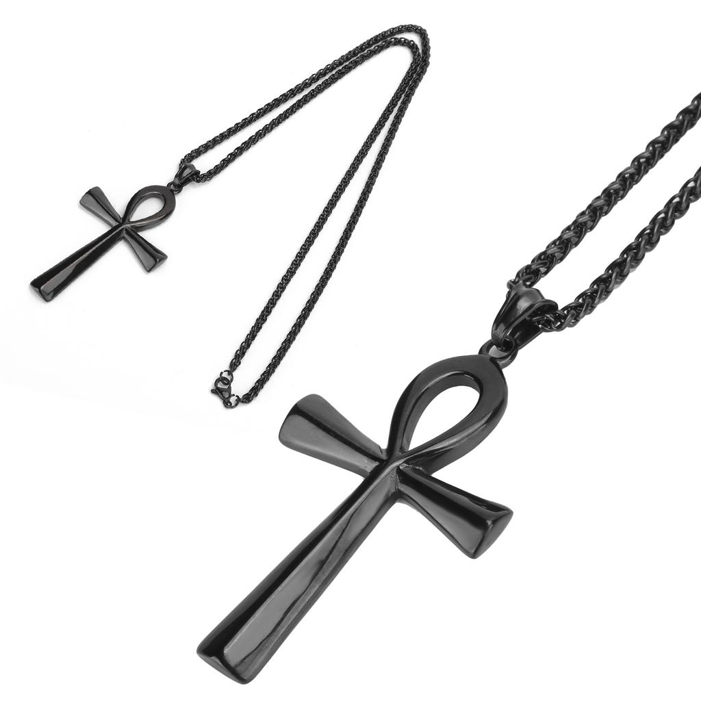 Men Stainless Steel Necklace Chain Exquisite Fashionable Pendant Necklace Accessory Gift