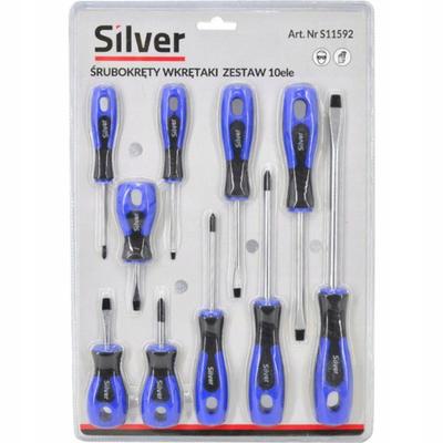 Zestaw Wkrętaków Magnetycznych Silvertools 10 Szt. S11592