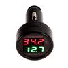 2 In 1 General Vehicle Accessories Lightweight and Delicate Car Auto 12V Dual Display LED Digital Thermometer