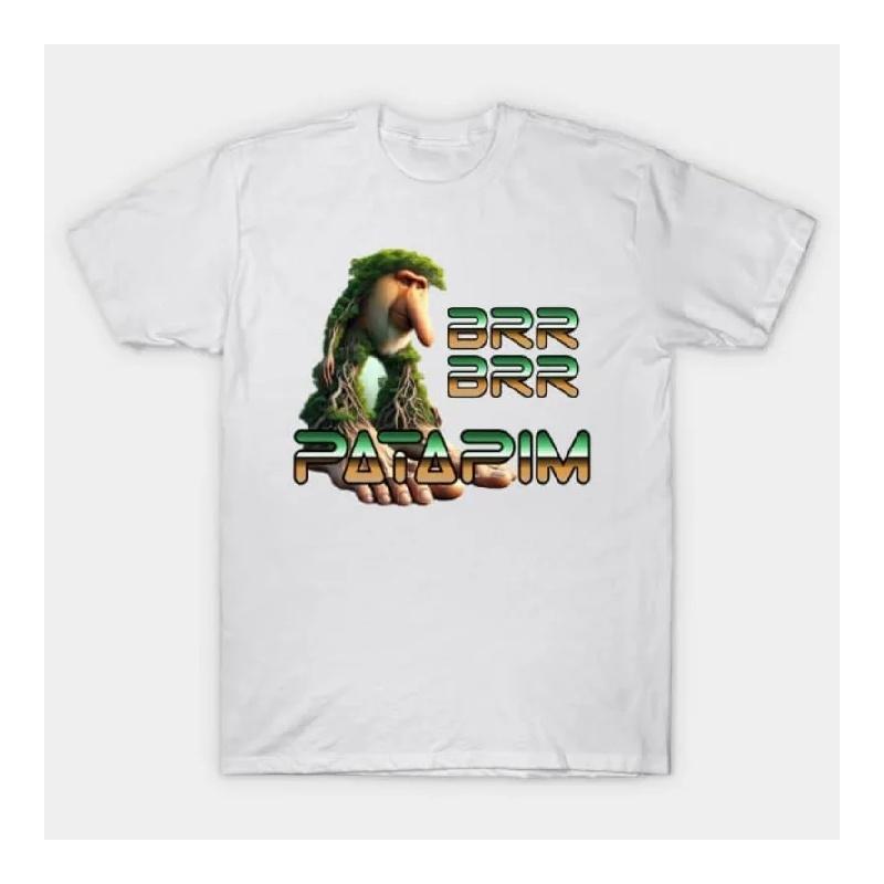 

2025 Italian Brainrot Tralalero Tralala Tung Tung Tung Sahur Bombardiro Crocodilo Funny Meme T-Shirt Men Women Tees Y2k Tops XXXXXL чорний