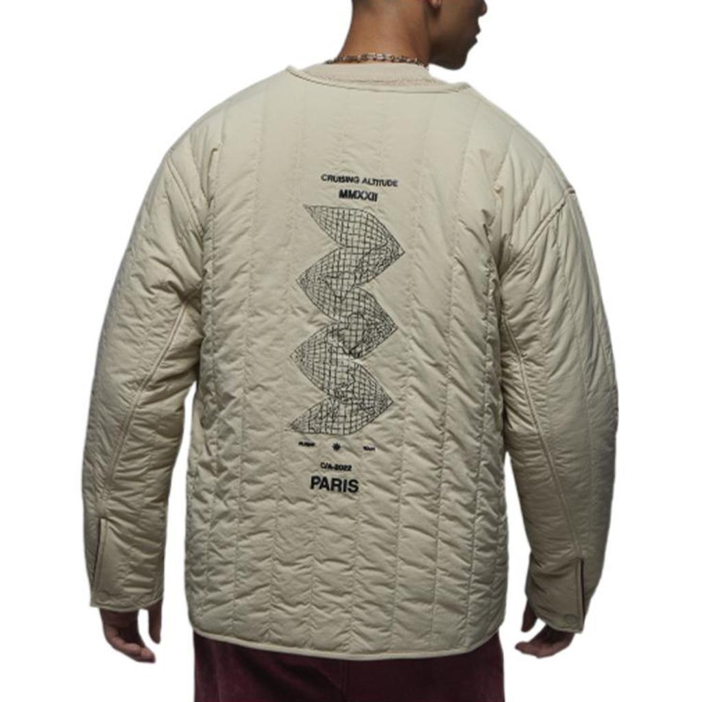 Jordan Embroidered Logo Single-Breasted Lightweight Short Cotton Jacket Men Outerwear DX4350-680