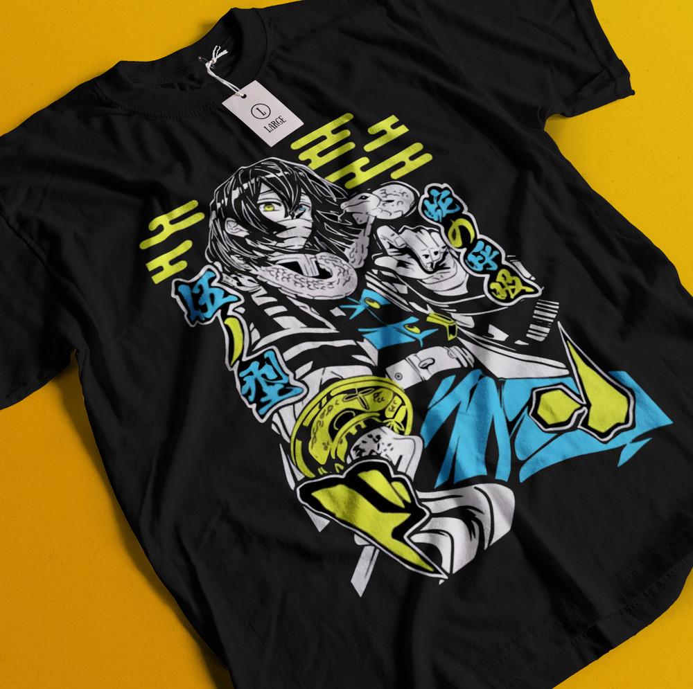 

Рубашка Клинок, рассекающий демонов Футболка Обаяй Игуро Футболка Зеницу Футболка Мудзан Футболка Тандзиро Футболка Дома L