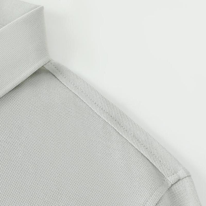 Polo Manches Longues Printemps Automne GANT Broderie Classique Uni Revers Chemise Automne Décontracté d'Affaires T-shirt