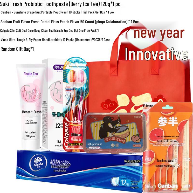Saky Probiotic Fruit Tea Oral Care Gift Set