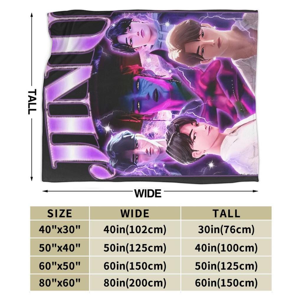 Jinu K-Kpop D-Demon H-Hunters Blanket Cover  Flannel Throw Blankets Summer Air Conditioning Portable Soft Warm Bedsprea,