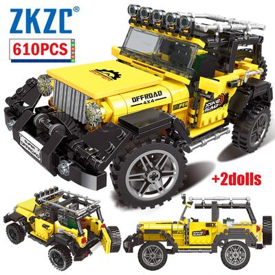Veicolo Tecnico da Corsa Fuoristrada Camion Modello Auto Blocchi da Costruzione City Monster Trucks Mattoncini Giocattoli Per Bambini Regalo