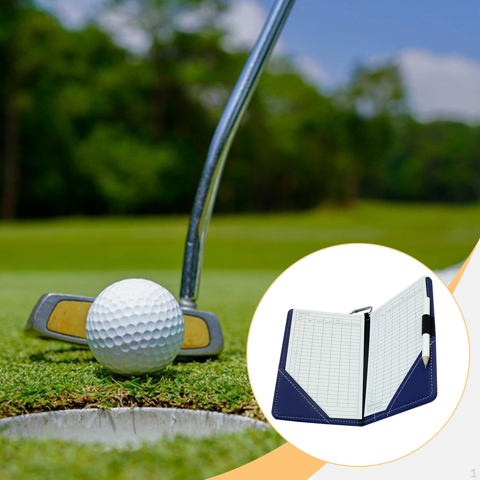 

Golf Scorecard Holder Book Men Women Practical Protector Lightweight Golfer Gift синий