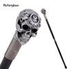 Weißer Harzblumen-Totenkopf-Kopf Gehstöcke Mode-Stock Dekorativer Stock Halloween für Cosplay-Partys, für Cosplay & Party 93cm