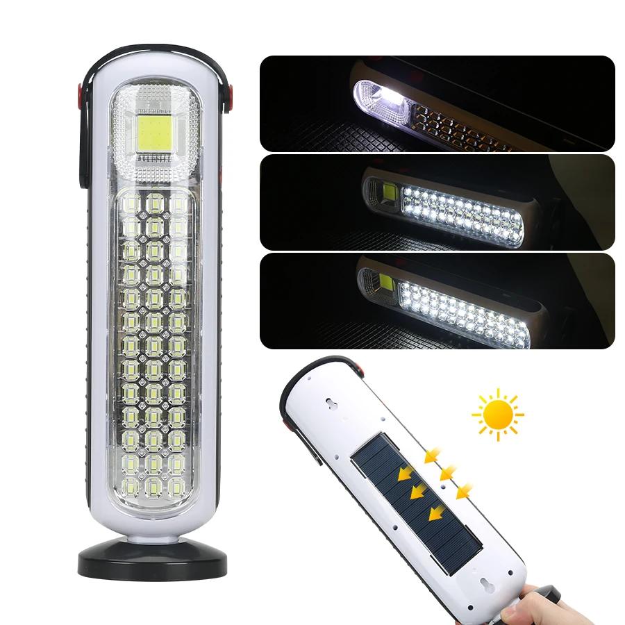 2200mah Battery Outdoor Solar Light LED Lamp Portable Hook Up Camping Emergency Light  USB Rechargeable Bulbs Fishing Lantern
