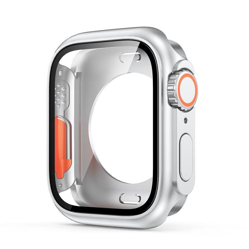 Change To Ultra Glass Screen Protector + Case for Apple Watch 11 10 9 8 7 45mm 41mm 44mm 40mm IWatch S10 42mm 46mm PC Hard Cover