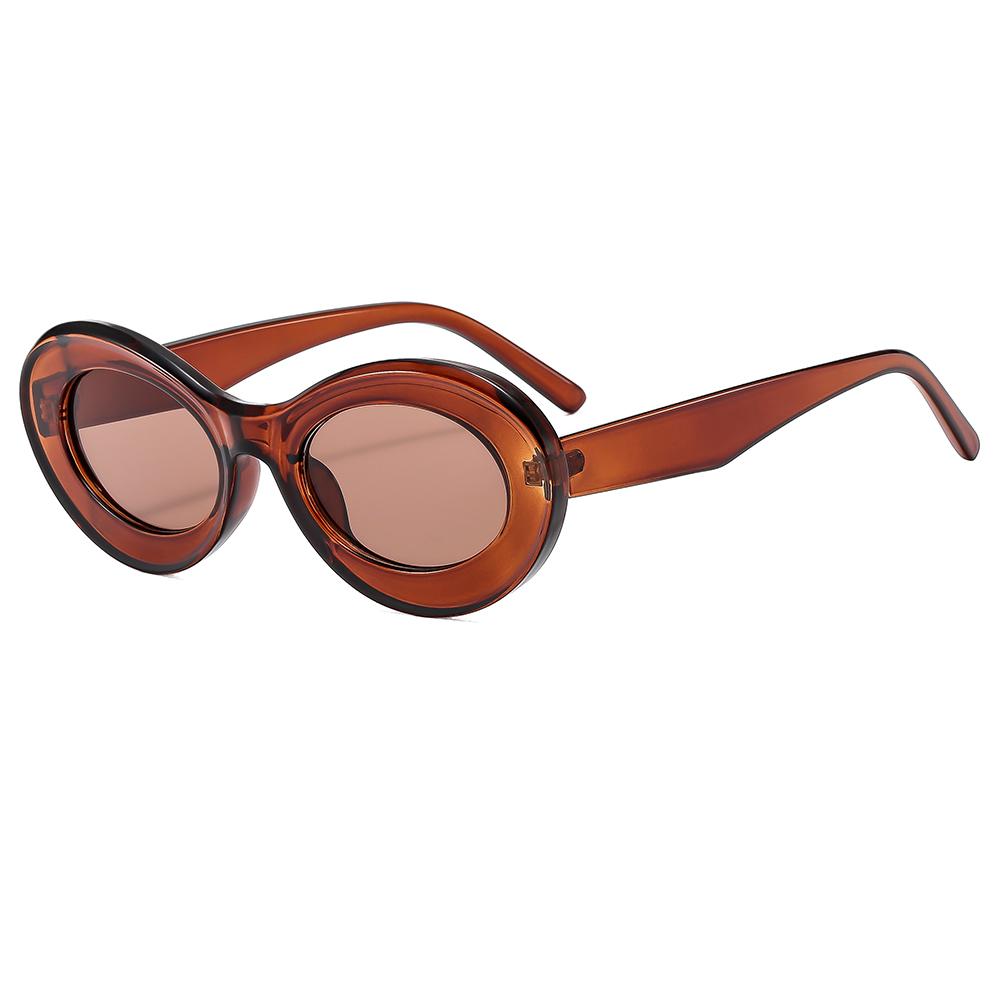 Oversized UV400 Protection Sunglasses Oval Sunglasses Trendy Cute Sun Glasses Retro Shades Eyeglasses