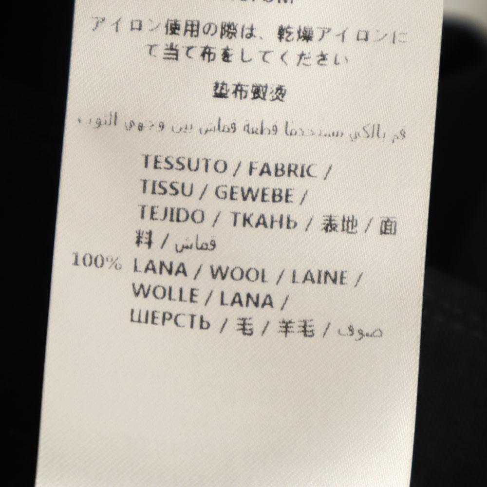 GUCCI Made in Italy 100% wool Slacks pants 44 black Men's Used