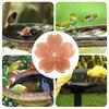Bird Bath Copper Disk Purification Cleaner with Triple-Point Support All-Season Birdbath Bowl Cleaner Plate for Patio Garden