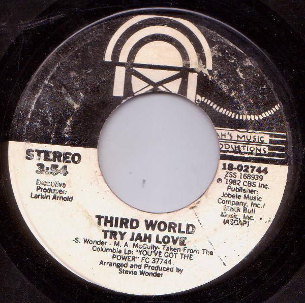 7inch Record THIRD WORLD - Try Jah Love / Inna Time Like This 1802744 Jah's Music Pro 1982 Jamaica Reggae, Ska & Dub Used