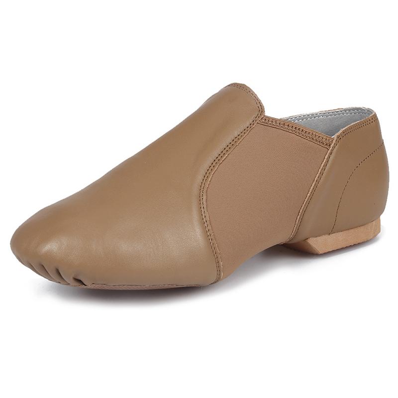 Scarpe Jazz In Pelle Morbida Con Suola Divisa: Ballo Per Donne, Uomini E Ragazzi (Slip-on)