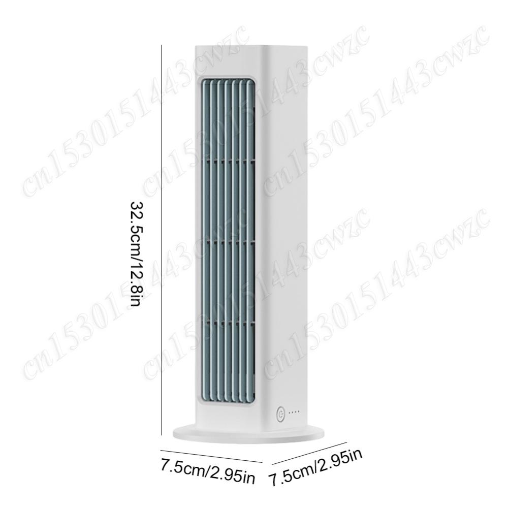Portable Tower Fan Desktop Fan Personal Fan 3 Speeds Standing Fan Quiet Wall Mount Fan Rechargeable Bladeless Fan for Bedroom
