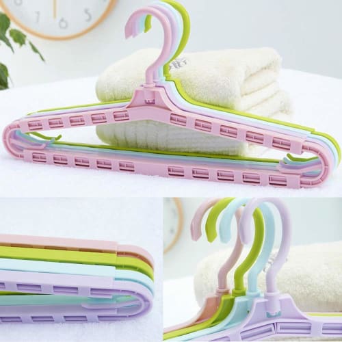 Folding Bath Towel Hanger, Slim, Wide, Folding Towel Hanger, Laundry Hanger, Clothes Hanger, Extendable, Folding Clothes Hanger, Suitable for Indoor a