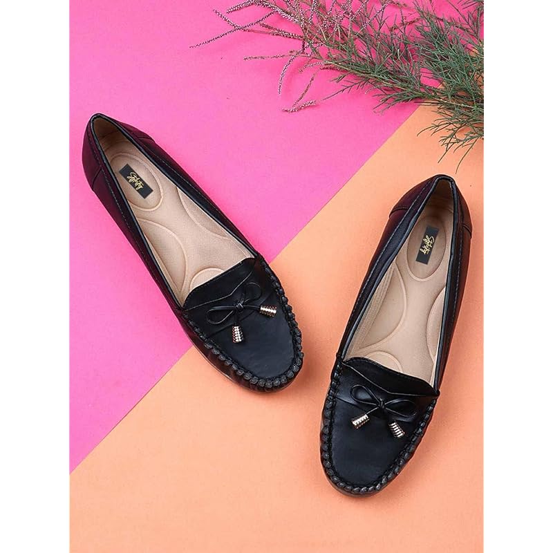 

Женские лоферы на блочном каблуке Shoetopia Черные (6 Великобритания) 6 UK чёрный