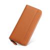 [Yocipa] Wallet genuine leather ladies round zipper long wallet large capacity leather card case Multifunctional wallet skimming Prevention Popularity