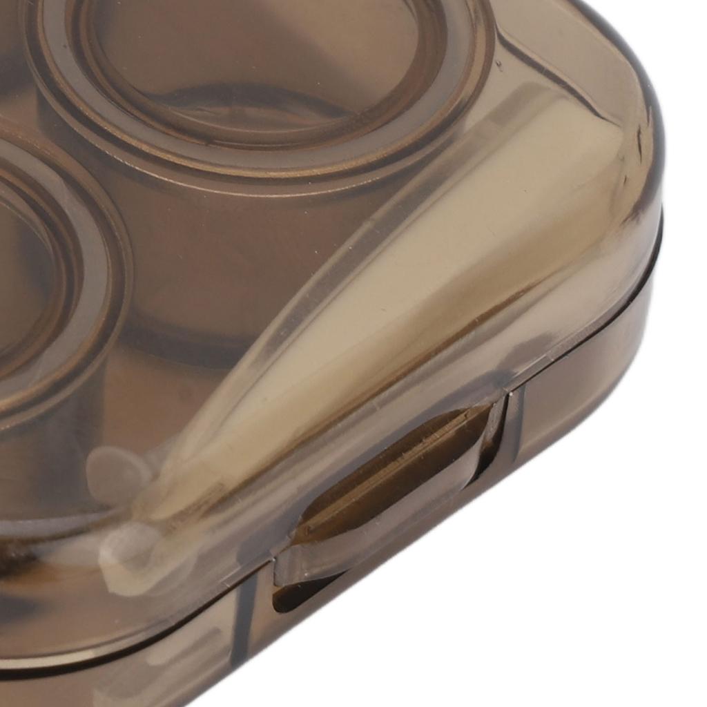 Contact Lens Case Kit Transparent Protective Portable Plastic Contact Lenses Storage Container for Women Girls