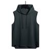 Canotta con Cappuccio Senza Maniche da Uomo Casual Vestibilità Larga Streetwear Gilet da Palestra