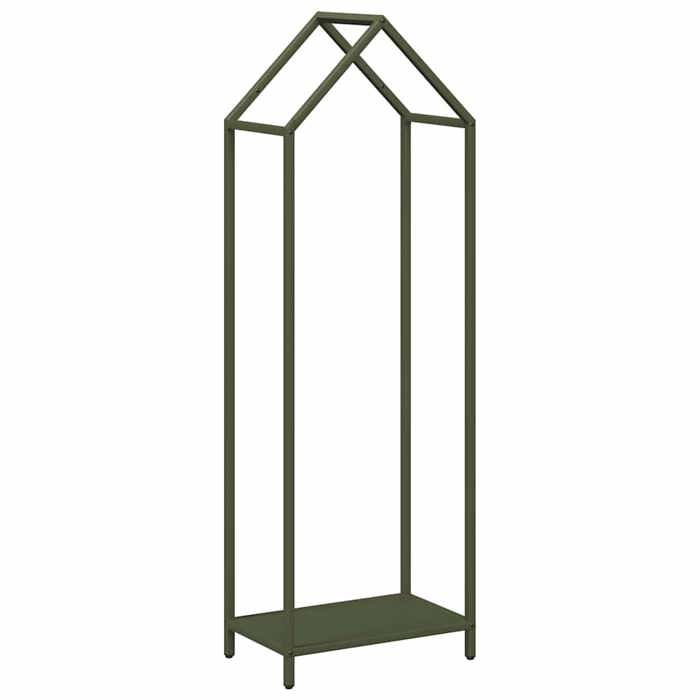 VidaXL Firewood Rack Olive Green 40x25x120 Cm, Fireplace Log Holder, Log Holder, Log Rack 864302