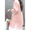 Sommer Schwerindustrie Damen Vintage Bestickt Mittellang Locker Leinen Stilvoll Lässig Pullover