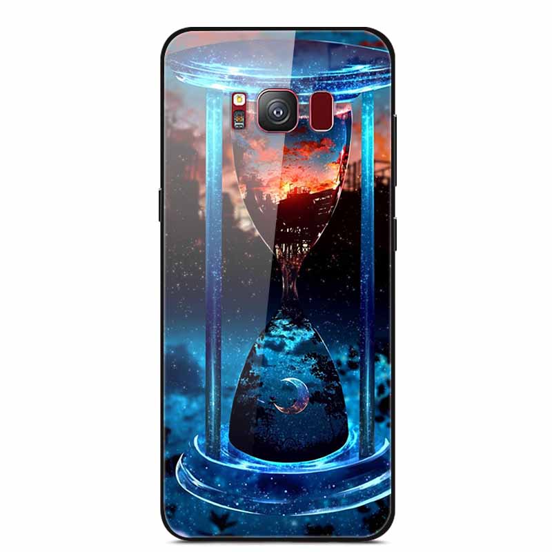 Glass Back Cover For Samsung S8 Plus Phone Case S8Plus Hard Tempered Glass Case For Samsung Galaxy S8 Plus Case S 8 Soft Edge
