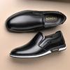 Fashion Classic Leather Shoes for Men Point Toe Dress Shoes Business Man's Formal Shoes Men's Wedding Party Shoe Loafers Male Footwear