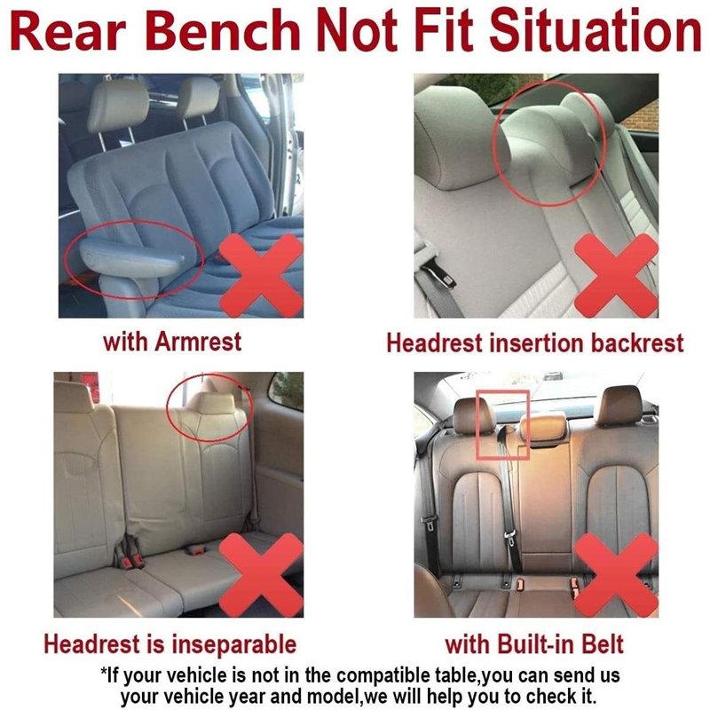 Cars Seat Covers Set Universal with Tire Track Detail Styling Car Seats Protector Universal Fit Most Auto Interior Decoration Accessories