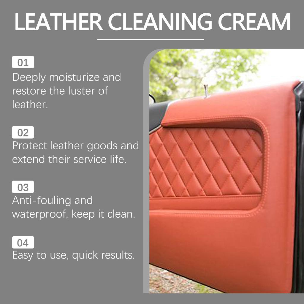 Car Leather Care Cream, Car Interior Seat Leather, Restoration And Care Cream